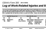 OSHA form 300